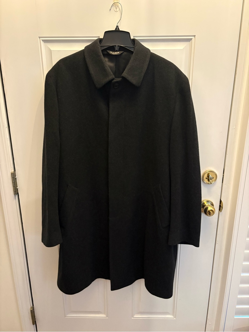Jos. A. Bank Black Wool Pea Coat